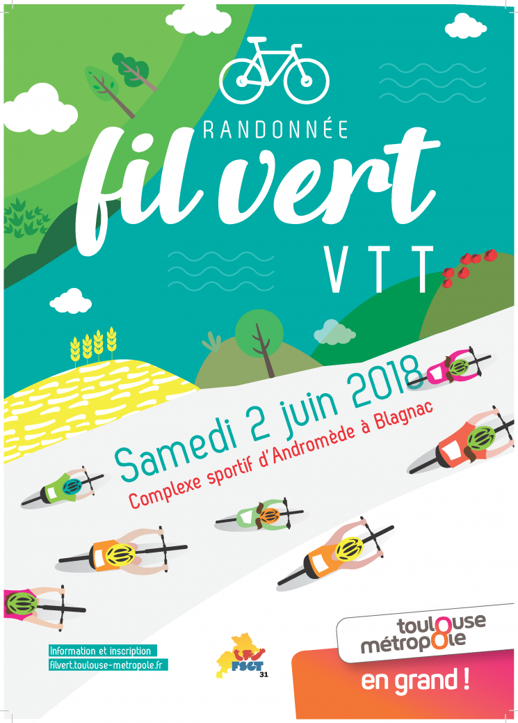 Fil vert randonnée cycliste