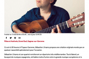 17 03 2018 Sébastien Llinares Au Festival De Guitare