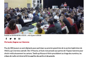 20 02 2018 Carton Plein Au Grand Loto Du Bad