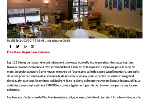 24 02 2017 De Nouvelles Classes Aux écoles