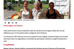 31 05 2017 Rrecord D'affluence Au Tournoi De Tennis