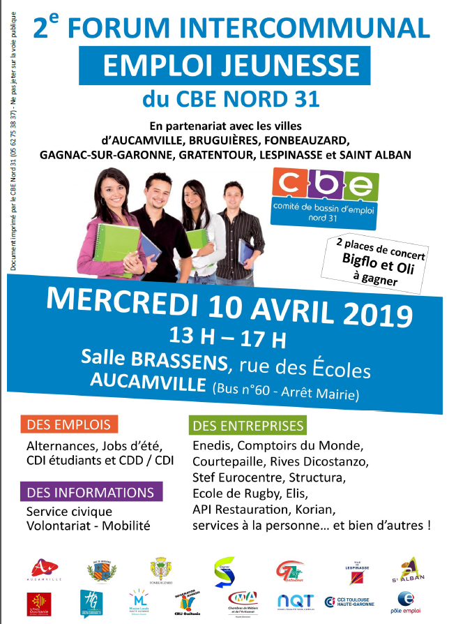 Forum Emploi Jeunesse Intercommunal du CBE