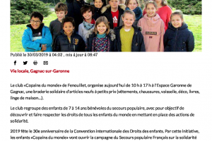 30 03 2019 Braderie Copains Du Monde