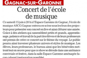 11 06 2019 Concert De L'école De Musique