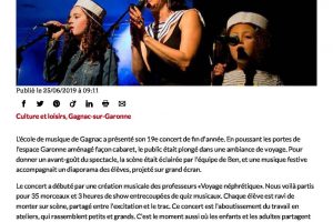 25 06 2019 Le Voyage De L'école De Musique Ladepeche