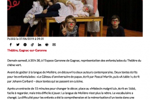 Les Jeunes Du Théâtre Du Chêne Vert En Scène Ladepeche