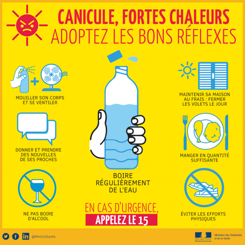 Canicule : pensez à vous inscrire sur le registre de la mairie