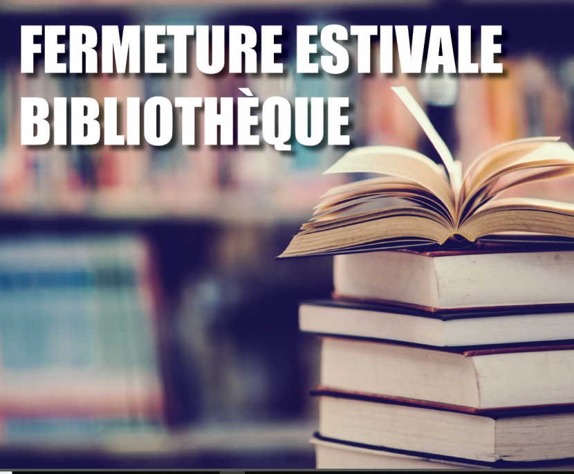 Fermeture estivale de la bibliothèque