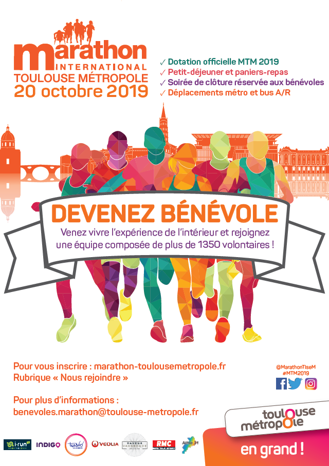 Marathon de Toulouse : devenez bénévoles!