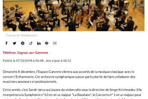 07 12 2019 Téléthon Concert Classique