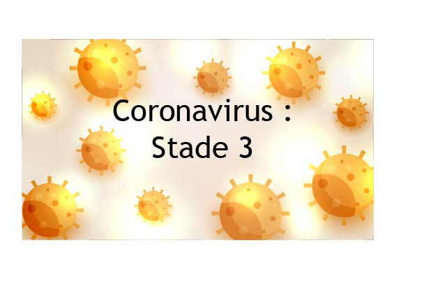 Coronavirus : le stade 3 activé