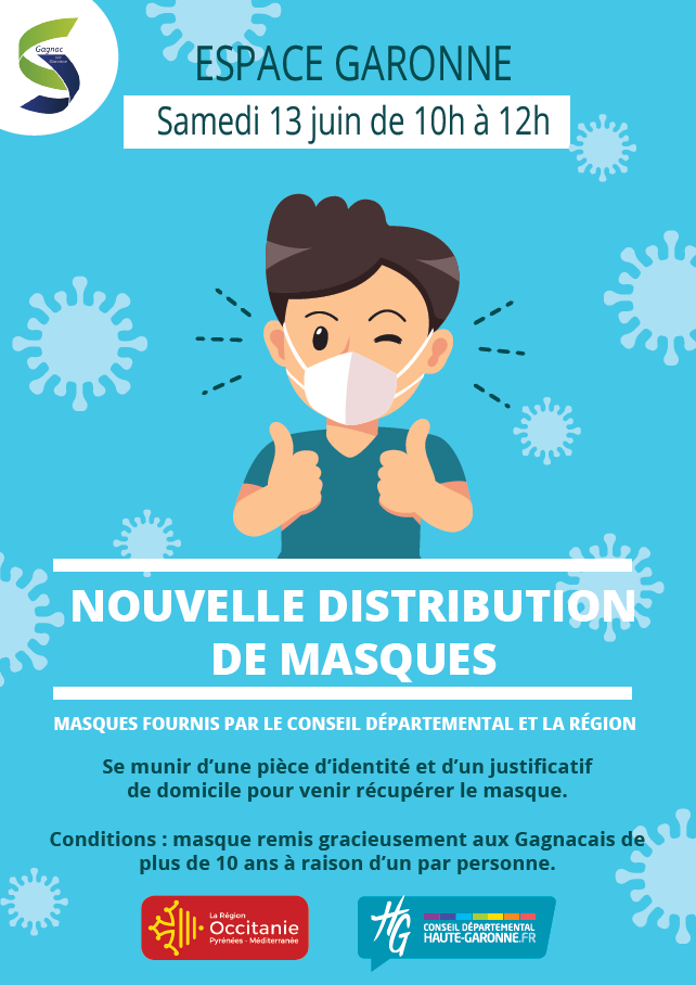 NOUVELLE DISTRIBUTION DE MASQUES