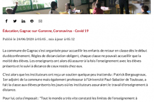 Un Prof D'université En Renfort à L'école