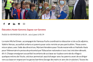 Le Maire à L'accueil Des Enfants