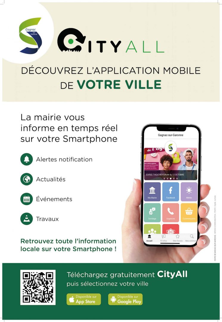 LA VILLE VOUS INFORME EN DIRECT SUR VOTRE SMARTPHONE !