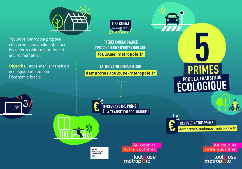 PRIMES DE TOULOUSE METROPOLE EN FAVEUR DE LA TRANSITION ENERGETIQUE