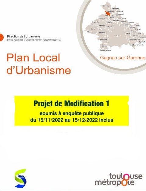 AVIS D’ENQUETE PUBLIQUE – PREMIERE MODIFICATION DU PLAN LOCAL D’URBANISME