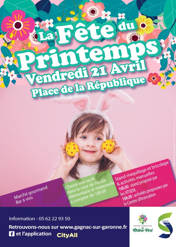 FETE DU PRINTEMPS – VENDREDI 21 AVRIL