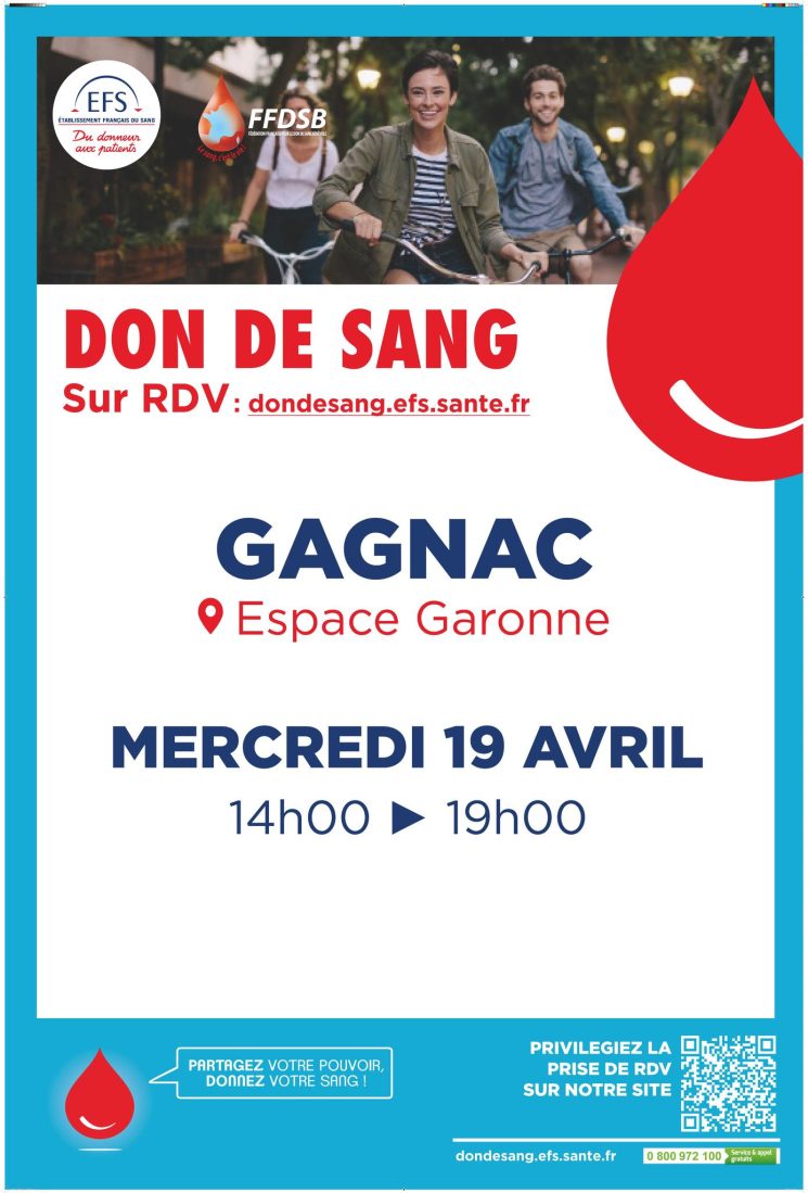 DON DU SANG – 19 AVRIL