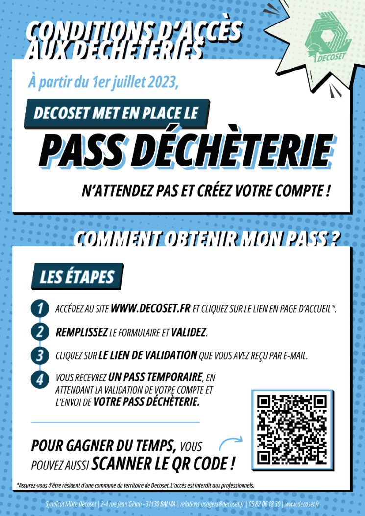 PASS DECHETERIE – DECOSET