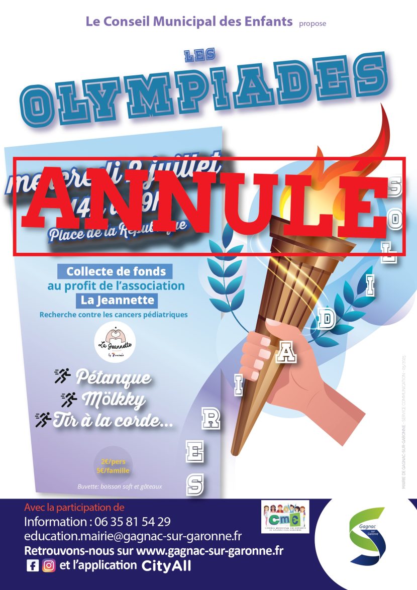 Annulation des Olympiades
