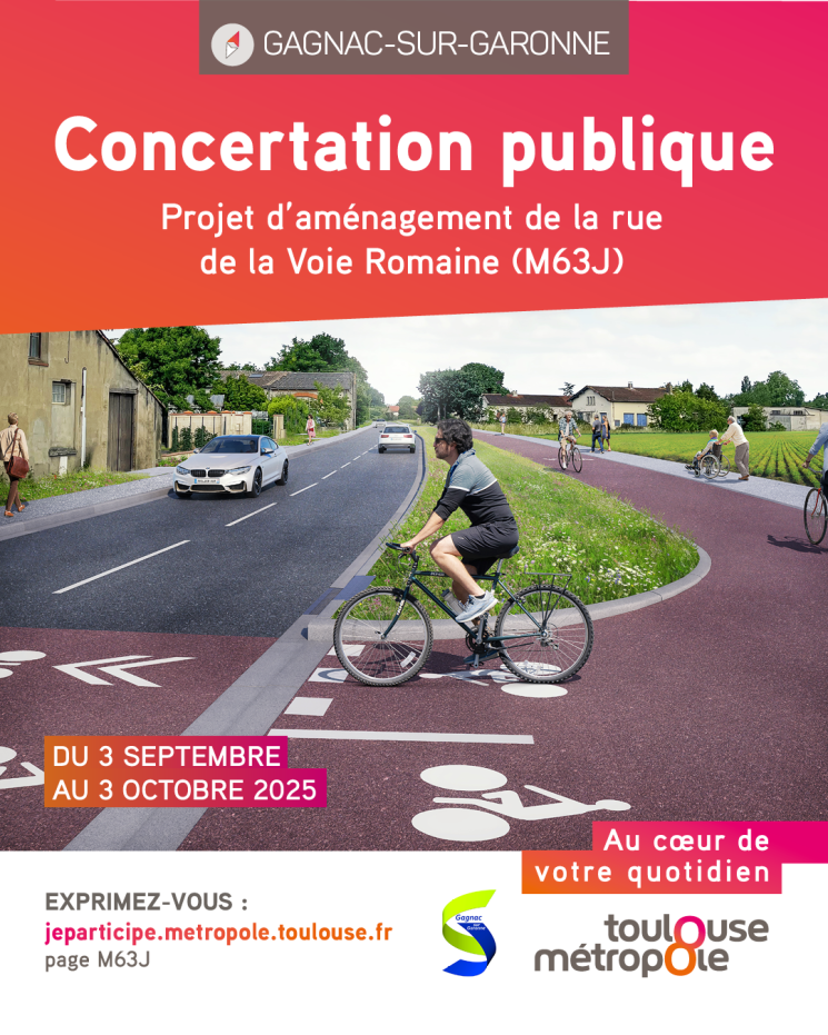 CONCERTATION – PROJET D’AMENAGEMENT DE LA VOIE ROMAINE (M63J)