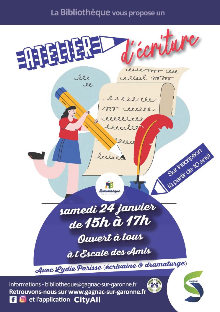 Atelier écriture Lydie Parisse