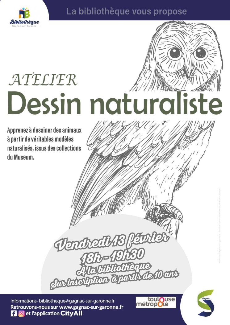 Atelier de dessin naturaliste