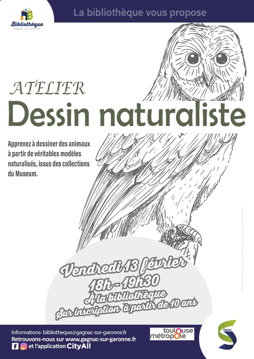 Atelier de dessin naturaliste