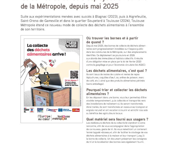 Bornes de collecte déchets alimentaires