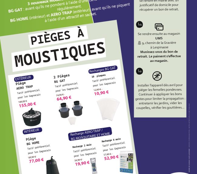 Opération pièges à moustiques