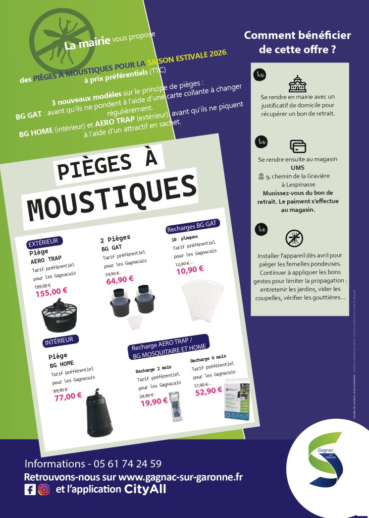 Opération pièges à moustiques
